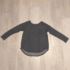 Small Tresics long sleeve dark grey shirt with small left breast pocket
